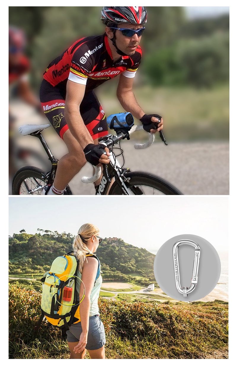 Clearon â€“ Wireless Waterproof Portable Bluetooth 5.0 Speaker with Bike Mount & Remote â€“ Premium Sound Quality & Loud 8W Mini Speaker â€“ 10 Hours of Playtime (Black) - Image 2